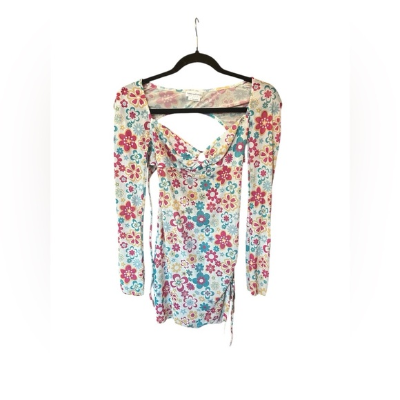 Lovers + Friends Hello Daisy Mini Dress Retro Floral XS - Picture 2 of 5